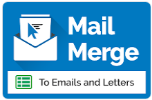 Mail Merge mit Adressen aus Google Tabelle.